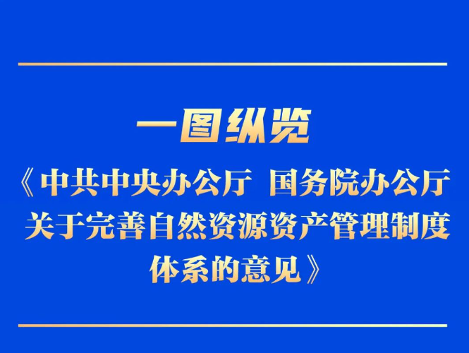 一图纵览《中共中央办公厅、国务院办公厅关于完善自然资源资产管理制度体系的意见》